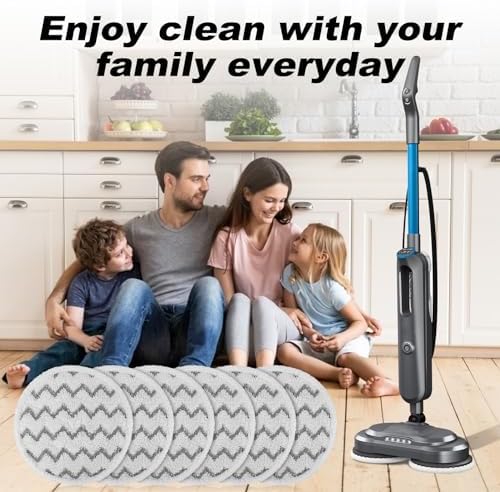Sgizoku 3897A Steam Mop Pads 12Pack for Bissell SpinWave SmartSteam Scrubbing Mop