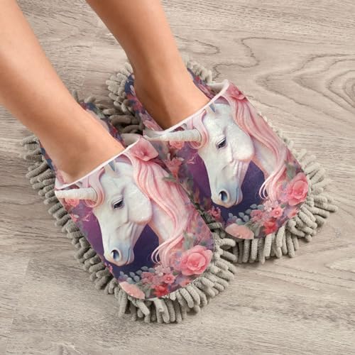 Zhirexin Microfiber Mop Slippers for Home Cleaning