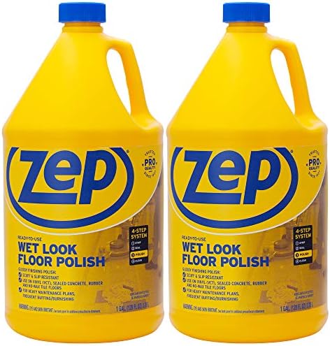 Zep Wet Look Floor Polish - 1 Gallon Case of 2