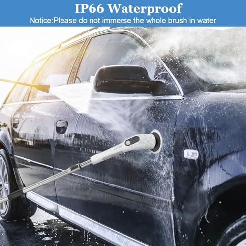 Fixm Cordless Electric Spin Scrubber with 2 Speeds and 11 Brush Heads