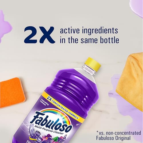 Fabuloso Multi-Purpose Cleaner 2X Concentrated Lavender Scent 6 Pack