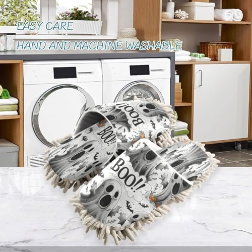 Zhirexin Halloween White Cleaning Slippers