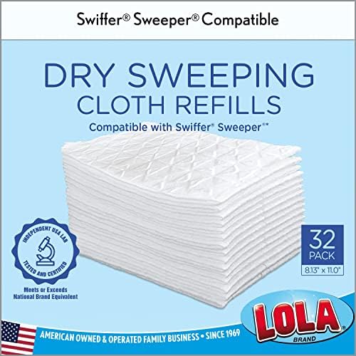 Lola Products Dry Sweeping Cloth Refills 32 Pack 11 x 813 Unscented