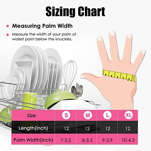 IUCGE Rubber Cleaning Gloves 3 or 6 Pairs