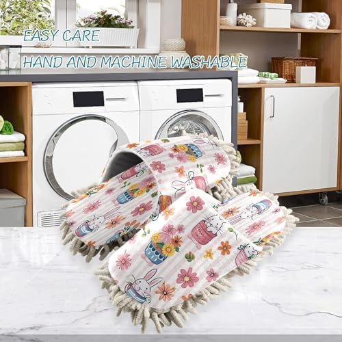 Zhirexin Microfiber Mop Slippers for House Cleaning 1