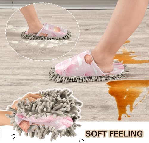 Bulletgxll Mop Slippers with Microfiber Mop Pad
