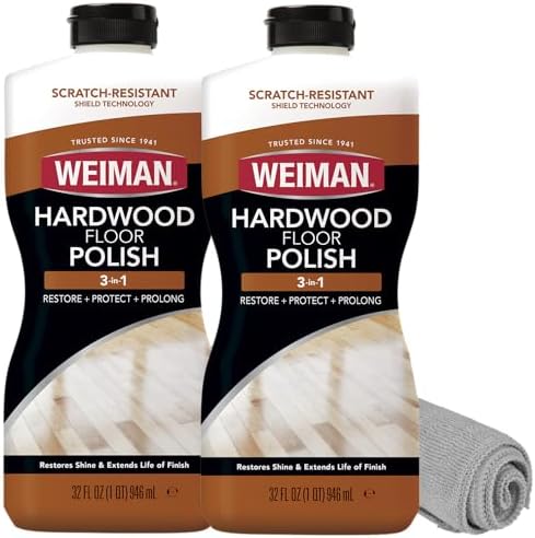 Weiman Wood Floor Polish 32 Oz 3PC Bundle 1