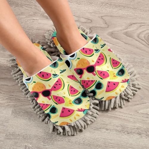 Bulletgxll Cute Watermelon Cleaning Slippers