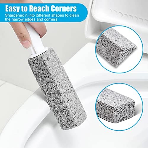 Nonley Pumice Stone Toilet Bowl Cleaner with Handle - 4 Pack