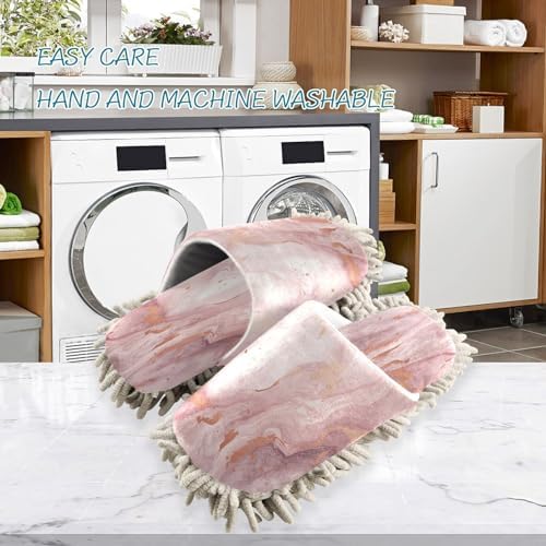 Zhirexin Texture Cleaning Slippers Mop Shoes