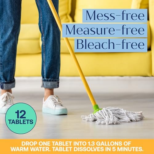 Fab Tab Eco-Friendly Hard Floor Cleaner Tablets - 12 Pack