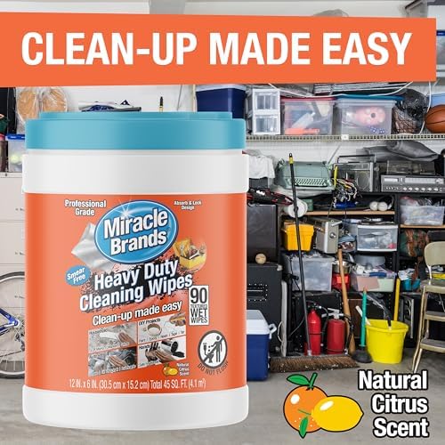 MiracleWipes for Heavy Duty Cleaning 90 Count
