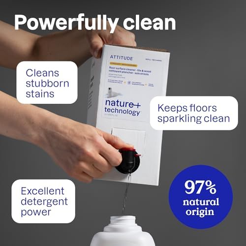 ATTITUDE Floor Cleaner EWG Verified Vegan Plant-Based 352 Fl Oz