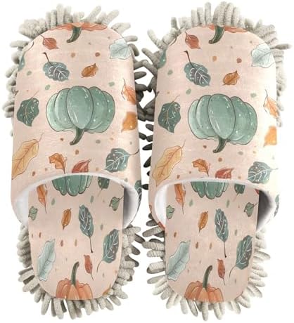 Zhirexin Thanksgiving Cartoon Pumpkin Cleaning Slippers 1