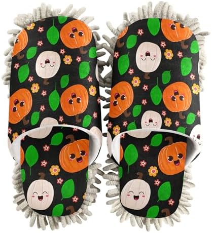 Burbuja Mop Slippers with Happy Faces for Home Use
