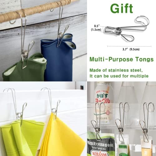 HOMSSEM Dishwashing Gloves 2 Pairs Urban Gray Green Blue