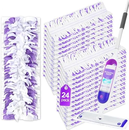 YagoDago 24 Pack Swiffer Power Mop Refill Pads - Multi-Surface Cleaning