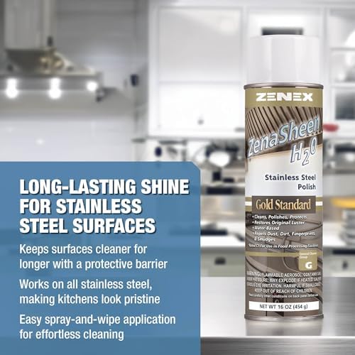 Zenex ZenaSheen H20 Polish - 16 oz 2 Pack Water-Based Metal Cleaner