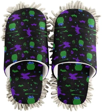Burbuja Halloween Witches Cleaning Slippers for Women Men