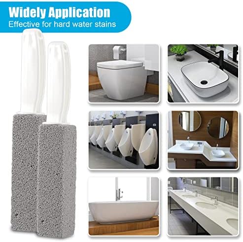Nonley Pumice Stone Toilet Bowl Cleaner with Handle - 4 Pack