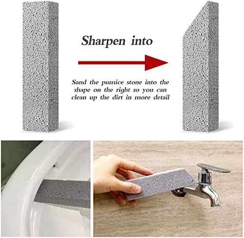 12-Pack Pumice Stones for Toilet Kitchen Cleaning