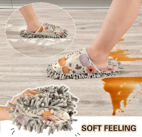 Zhirexin Colorful Autumn Microfiber Mopping Slippers