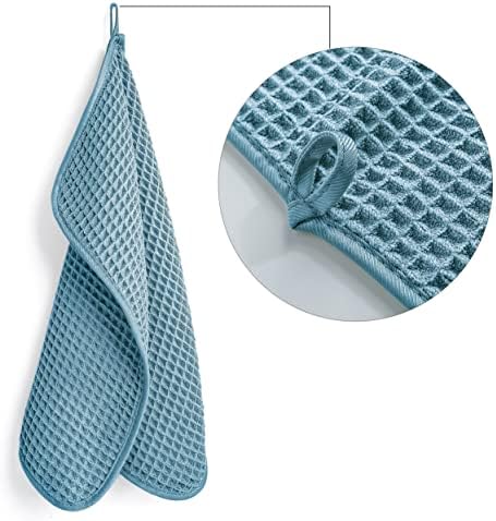 POLYTE Microfiber Lint Free Washcloth Face Towel 4 Pack