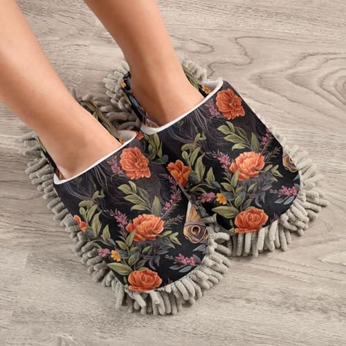 Zhirexin Microfiber Mop Slippers for Home Cleaning 1