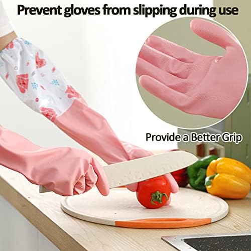 3pcs Waterproof Reusable Cleaning Gloves for Kitchen Laundry Garden
