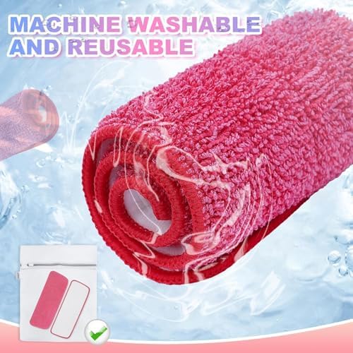 iKEEPOW 165 Microfiber Mop Pads 8 Pack Reusable Wet Dry