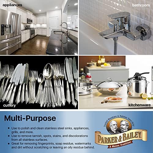 Parker Bailey Stainless Steel Polish - 100 Safe for Kitchen and Appliances