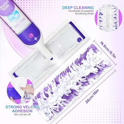 YagoDago 24 Pack Swiffer Power Mop Refill Pads - Multi-Surface Cleaning