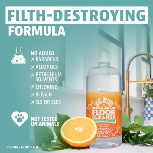 ANGRY ORANGE Spray and Go Floor Cleaner - Citrus Mint 2 Pack