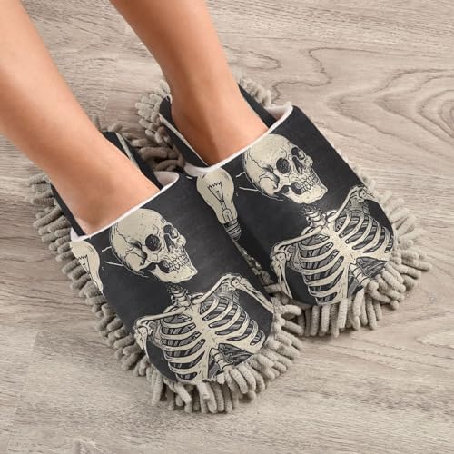 Zhirexin Cleaning Slippers with Microfiber Mop