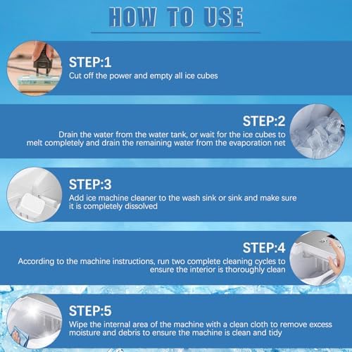 EHENiZ Ice Machine Cleaner Descaler Tablets