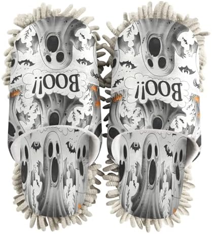Zhirexin Halloween White Cleaning Slippers