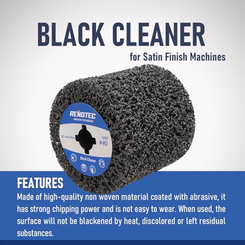 RENOTEC 4 Inch Black Cleaner 4 Pcs Pack