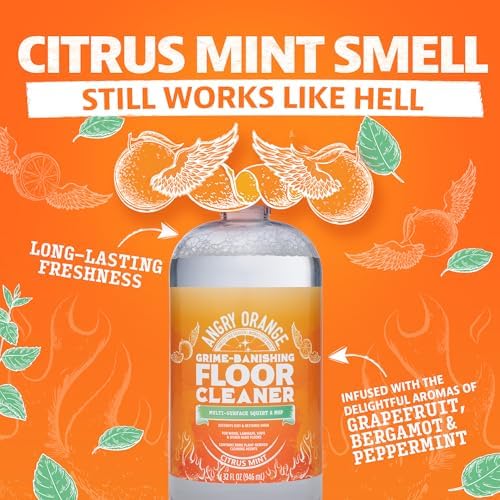 ANGRY ORANGE Spray and Go Floor Cleaner - Citrus Mint 2 Pack