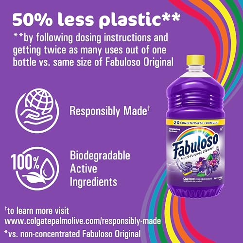 Fabuloso Multi-Purpose Cleaner 2X Concentrated Lavender Scent 6 Pack