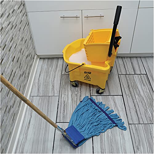Genuine Joe GJO47540 Blue Microfiber Mop Head Refill Pack of 12