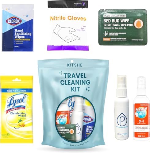 KITSHE Travel Cleaning Kit - Compact Ready for Any Trip
