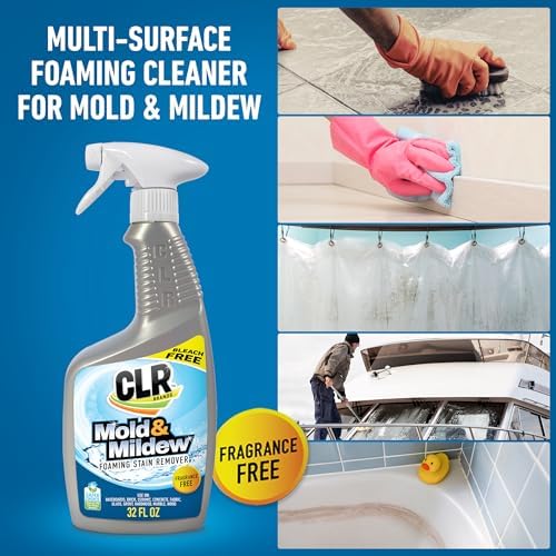 CLR Mold Mildew Clear Stain Remover Spray with Brush