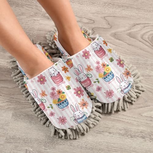 Zhirexin Microfiber Mop Slippers for House Cleaning 1