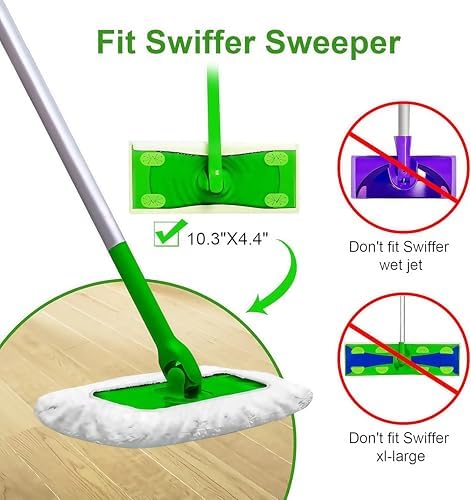 Sgizoku Mop Pad Refills for Swiffer Sweeper 3 Pack