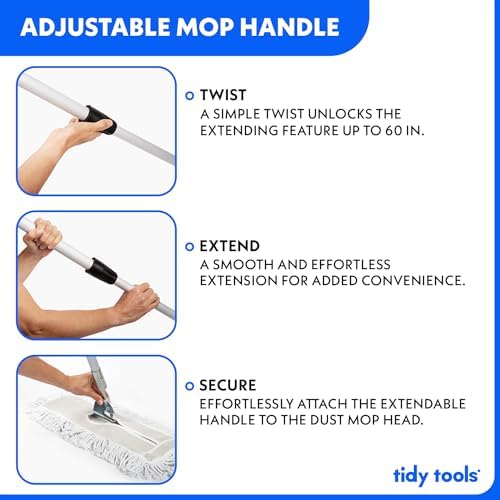 Tidy Tools 24 Inch Dust Mop for Hardwood Floors