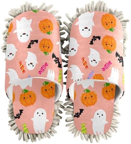 Burbuja Pumpkins Boo Mop Slippers for Home Kitchen