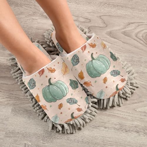Zhirexin Thanksgiving Cartoon Pumpkin Cleaning Slippers 1