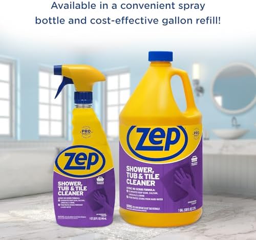 Zep No Scrub Shower Cleaner - 1 Gallon Case of 4