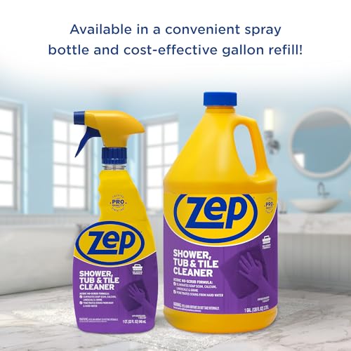 Zep Shower Tub Tile Cleaner 1 Gallon Case of 2 - No Scrub Pro Formula