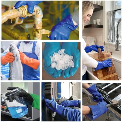 Kitchen-Star Ultimate Rubber PVC Gloves with Cotton Lining Green Small